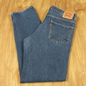 LEVI'S 550 Relaxed Fit Jeans Mens 36x36 Slightly Baggy Non-Stretch Blue Denim 2